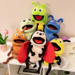 แมลงน่ารักของเล่นตุ๊กตา Dragonfly มดผีเสื้อ Ladybug Bee COSPLAY ตุ๊กตาตุ๊กตาน่ารักหุ่นนิ้วมือการศึกษาของเล่นเด็ก