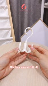 Móc treo đồ thông minh xoay 360 độ treo cà vạttreo khăn choàng dậy nịt túi xách tiết kiệm không gian tủ đồ