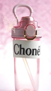 Botol Minum Olahraga 900 ML Cover Anti Slip Botol Sporty Aesthetic Transparan Dengan Sedotan YML-015