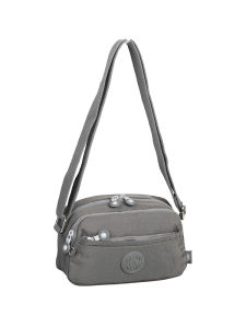 Multi-Layer Mini Small Cross Body Bag Double Open Lightweight Breathable Nylon Canvas Bag Travel Passport Waterproof Mom Shoulder Bag