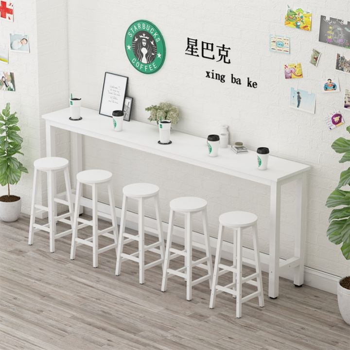 WallSide Bar Counter Home Balcony Bar Counter Bar Table Milk Tea Shop