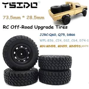 YESIDO MALAYSIA | 73.5mm RC Off-Road Tires 5mm Hex RC Upgrade Tyres for RC Car MN99S MN98 MN99 MN78 WPL C24-1 B36 C64 JJRC Q75 D866 Tyres Parts