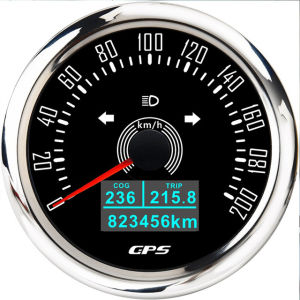 200 km/h GPS Speedometer 3 in 1 Multifunction gauge with COG TRIP Total mileage and 7 colors backlit