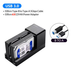 ORICO | ORICO 2 Bay HDD Docking Station with Offline Clone SATA to USB 3.0 Hard Drive Docking Station for 2.5/3.5 inch Hard Drive