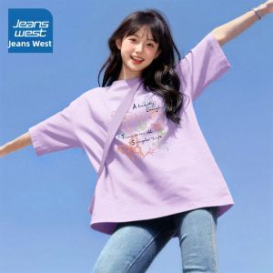 Jeanswest | Cotton White T-Shirt Large Size Summer Wear
