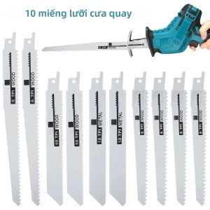 10 Chiếc Lưỡi Cưa Chuyển Động Qua Lại Đa Năng Cho Gỗ Kim Loại Cắt Ống Nhựa Sabre Saw Handsaw Công Cụ Điện Phụ Kiện