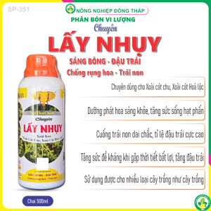 VoiThaiChem Chuyên LẤY NHỤY Xoài Keo Xoài Cát Chu Xoài Cát Hòa Lộc – Sáng Bông Đậu Trái Chống rụng hoa – Trái non (Chai 500ml)