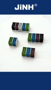 JinH | JINH DIN Rail Mount Stackable Hexagonal JHT3 Power Distribution Block Modular Heavy-Duty Cable Splicing Junction Box