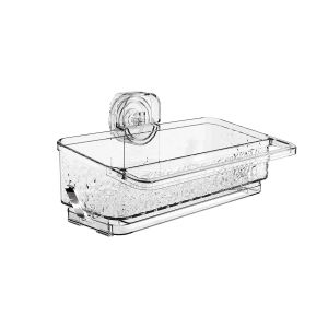 Kitchen Sink Drain Rack Multi-Function Suction Cup Dishcloth Storage Holder Wall Mounted No Drilling Required Utensil Organizer