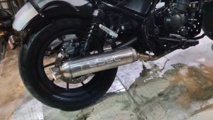 ท่อรีเบล300 Honda Rebel 300 สวมคอเดิม ตรงรุ่น ติดตั้งง่าย ใส่ได้เลย