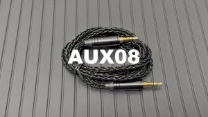 KBEAR AUX08 8 Cores HiFi AUX Earphone Audio Cable Speaker Cable 3.5mm Male to Male Aux Cable for Phone Headphone Car MP3