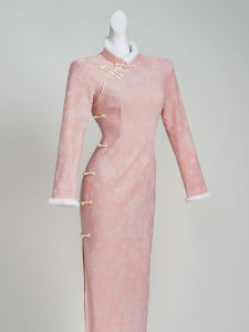 Elegant Petite Young Style Long Sleeve Cheongsam