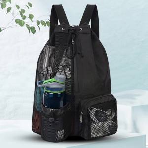 Sikiwind บอลบอลบอลบอลกระเป๋าเป้สะพายหลังสปอร์ตห้องออกกำลังกายพร้อมกระเป๋าเปียกตาข่ายหนาน้ำหนักเบาสะดวกสบายสำหรับอุปกรณ์ฝึกอบรม