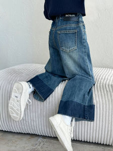 SQTN.KIDS | Quần Jeans Chân Rộng Cho Bé Mùa Thu Phong Cách Thư Giãn