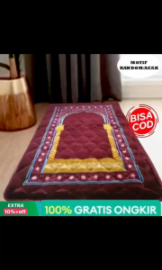 COD Sajadah Tebal Busa Serat Lembut Empuk dengan Ukuran Jumbo 110x70 cm Memiliki Anti Slip