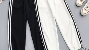 928 กางเกงขายาวเอวยางยืด ถี่ 3 แถบ 2 ใบ สีสันสวยๆน่ารักๆ น้ำเก้ใจสูง ภาพเครื่องด้าน ผ้านุ่ม ส่งฟรี