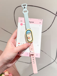 Uhada | Colorful Piano Cat Style Butterfly Buckle Silicone Smart Watch Strap