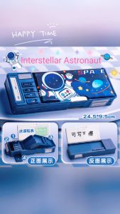 WriteWise STORE กล่องดินสอความจุขนาดใหญ่การ์ตูนเด็กมัลติฟังก์ชั่นสองชั้นA044