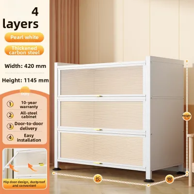Dust-proof Bookshelf With Door Storage Cabinet