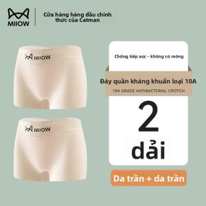Quần lót MiiOW cho nữ vải Ice Silk thoáng khí không đường may