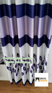 Hordeng Pintu Murah Bagus Panjang Mewah Kain Blackout Import Glossy Tebal Tidak Terawang