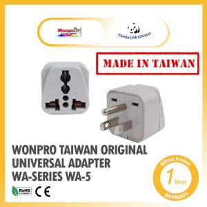 WONPRO WA-5 Taiwan Original Universal Adapter Travel Adapter WA-Series (Taiwan Japan U.S.A Canada Philippines China Thailand)