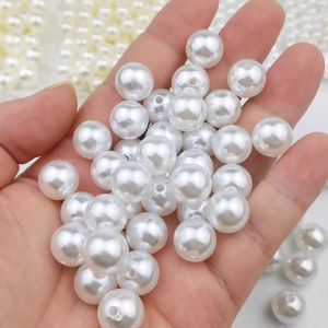 Bộ Dụng Cụ Làm Đồ Trang Sức Tự Làm Bộ Hạt Acrylic Tròn 3-14mm Ngọc Trai Giả Dùng Làm Vòng Cổ Vòng Tay Đồ Thủ Công