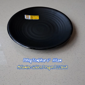 Piring Tembikar 6" Melamine - Golden Dragon P2206A