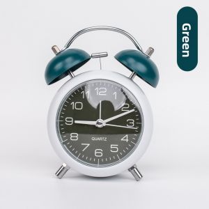 MONLEYTA | Ultra-Loud Retro Bell Alarm Clock Silent Childrens Electronic Clock Simple Bedroom Student Early Education Quartz Clock