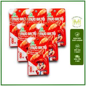Mực sa tế nguyên con vị cay 22g Hoằng Thịnh thơm ngon giàu đạm