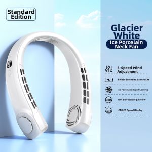 Sangmo |Neck Hanging Fan Refrigeration Portable Silent USB Charge Large Battery