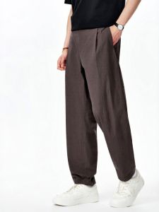 MIANXIANSHENG | High Density Comfy Loose Pleated Trousers