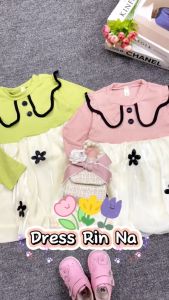2-5 Tahun I Dress Rin Na Korea Style / Dress Import Korea Korean Style Casual Anak Perempuan Alinkidos
