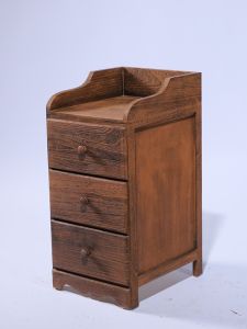 Solid Wood No Installation Bedside Table Multi Functional Drawer Cabinet for Bedroom Simple Modern Style Wooden Frame