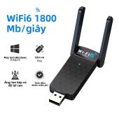 WALRAM 1800Mbps WiFi 6 Bộ Chuyển Đổi USB Băng Tần Kép 2.4G/5GHz Card Mạng Không Dây USB 3.0 Bluetooth 5.3 Dongle Cho PC