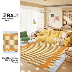 ZHIBAIJIA | Colorful Grid Easy Clean Rug