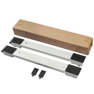 2 pc Washing Machine Stand Mobile Base Adjustable Roller Furniture Dolly Refrigerator Moving Cart Furniture Base Bracket Movers