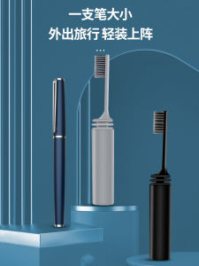 Bàn Chải Đánh Răng Gấp Mềm than Hoạt Tính Du Lịch Ngoài Trời Cầm Tay Mini Cầm Tay Ngắn Gọn Gọn Cho Chuyến Đi Ngắn Ngày