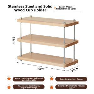 Skin1004 | Solid Wood Multi-layer Cup Rack