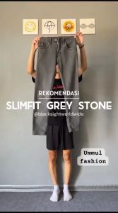 Celana Panjang Jeans Pria Slim Fit & Bahan Ngaret