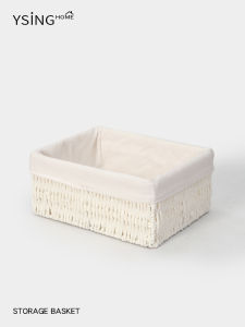 YSINGHOME | Bamboo Fabric-lined Desktop Organizer