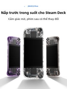 JSAUX | Transparent Heat Dissipation Front Cover Perforated Modification Rear Cover Steam Deck Accessories