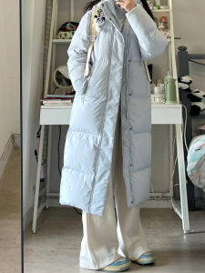 2024 New Winter down Jacket Cotton-padded Clothes Women Mid-Length Cotton-Padded Jacket over the Knee Cotton-Padded Coat Small Korean Series Couple Outerwear