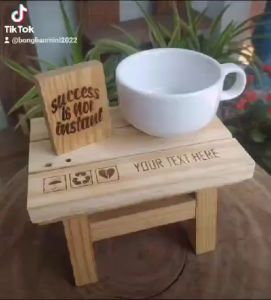 Bàn cà phê mini Đôn để chậu tiểu cảnh Đôn sen đá tiểu cảnh Bàn cafe mini Bàn gỗ mini Bàn gỗ decor Quà tặng gỗ quà tặng dễ thương Kệ trưng bày sản phẩm mini coffee table