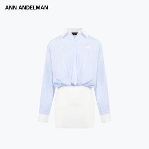ANN ANDELMAN | Patchwork Fake Two-piece Blouse