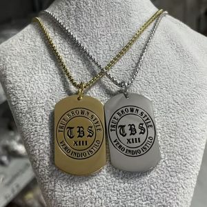 Thép không gỉ ilocano ciasi Mặt dây chuyền mạ vàng chạm khoét vòng cổ thời trang cho nam giới