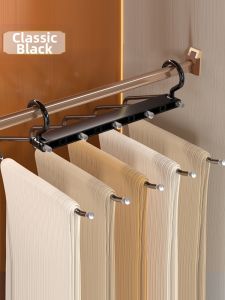 XUANG | Multi-functional Foldable Multi-layer Pants Hanger with No-Trace Clips