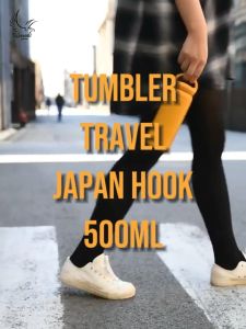 Tumbler Japan Termos Travel Hook Tempat Minum Custom Printing UV Stainless Steel 500ml Souvenir
