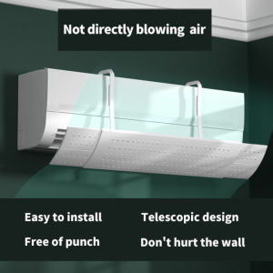 Aircon Wind Deflactor Vent Deflactor Adjustable No Punching Wind shield with Outlet Comfort Shield Easy Install