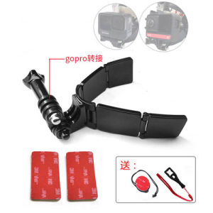 Motorcycle Riding Gopro9 DJI Osmo Action Sports Camera Helmet Jaw Mount Holder Outdoor Sticky Plastic Bracket Support